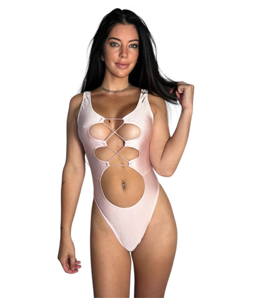 Pink Cut out One Piece