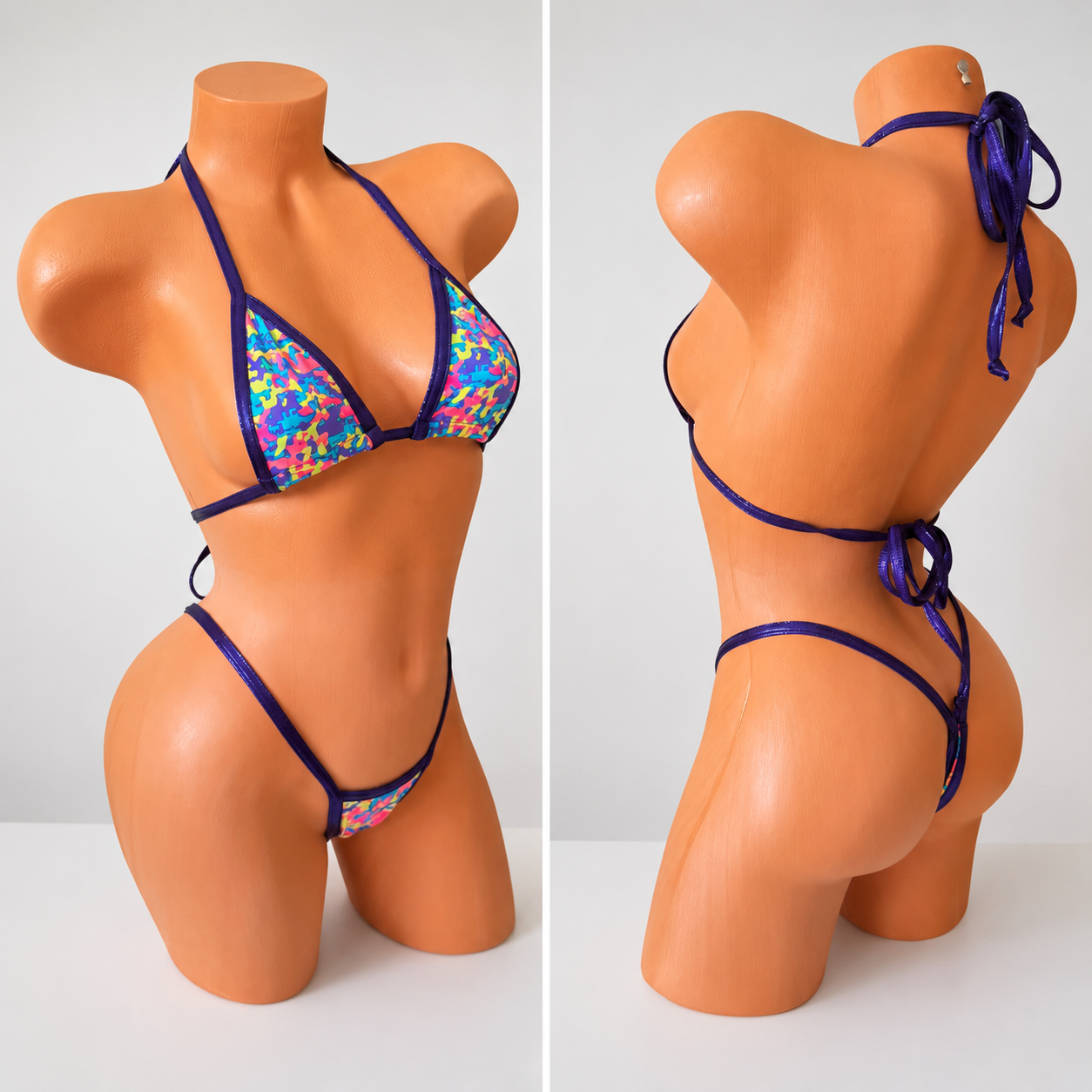 Purple Abstract G string