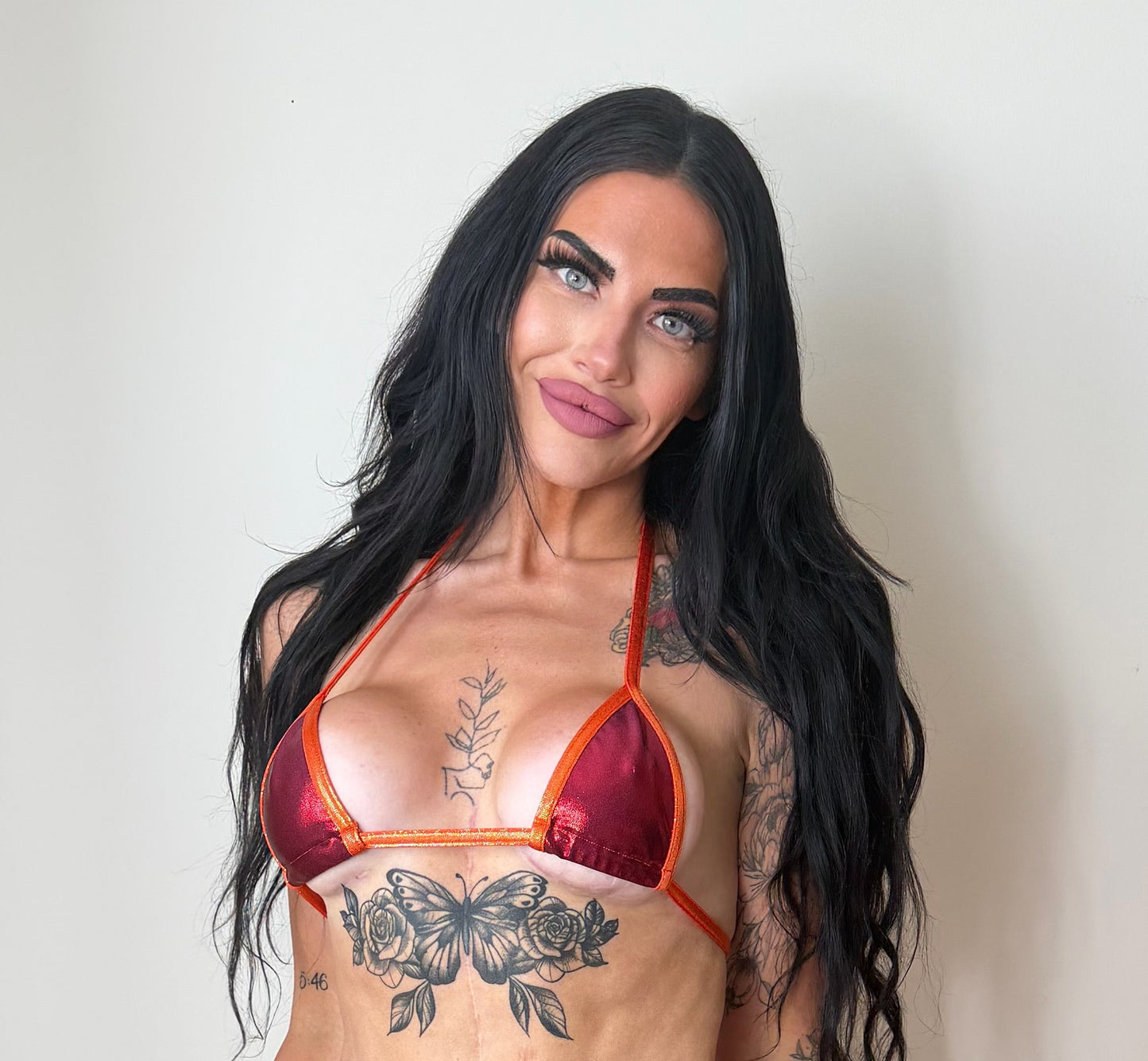 Maroon/Orange