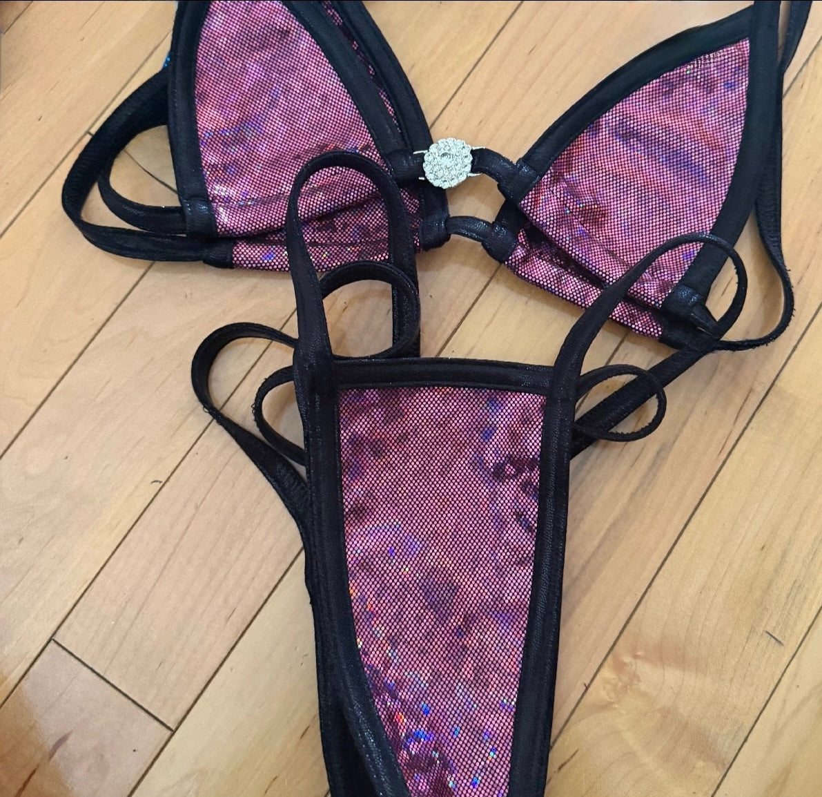 Maroon/Black G string