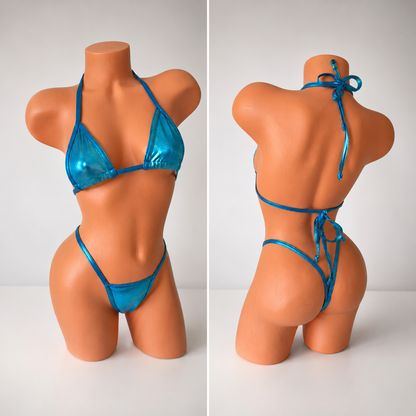 Solid blue g string