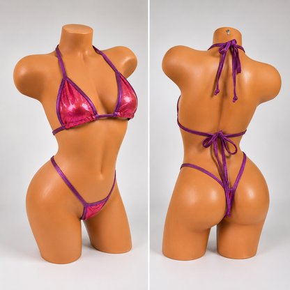 Orange/purple g string