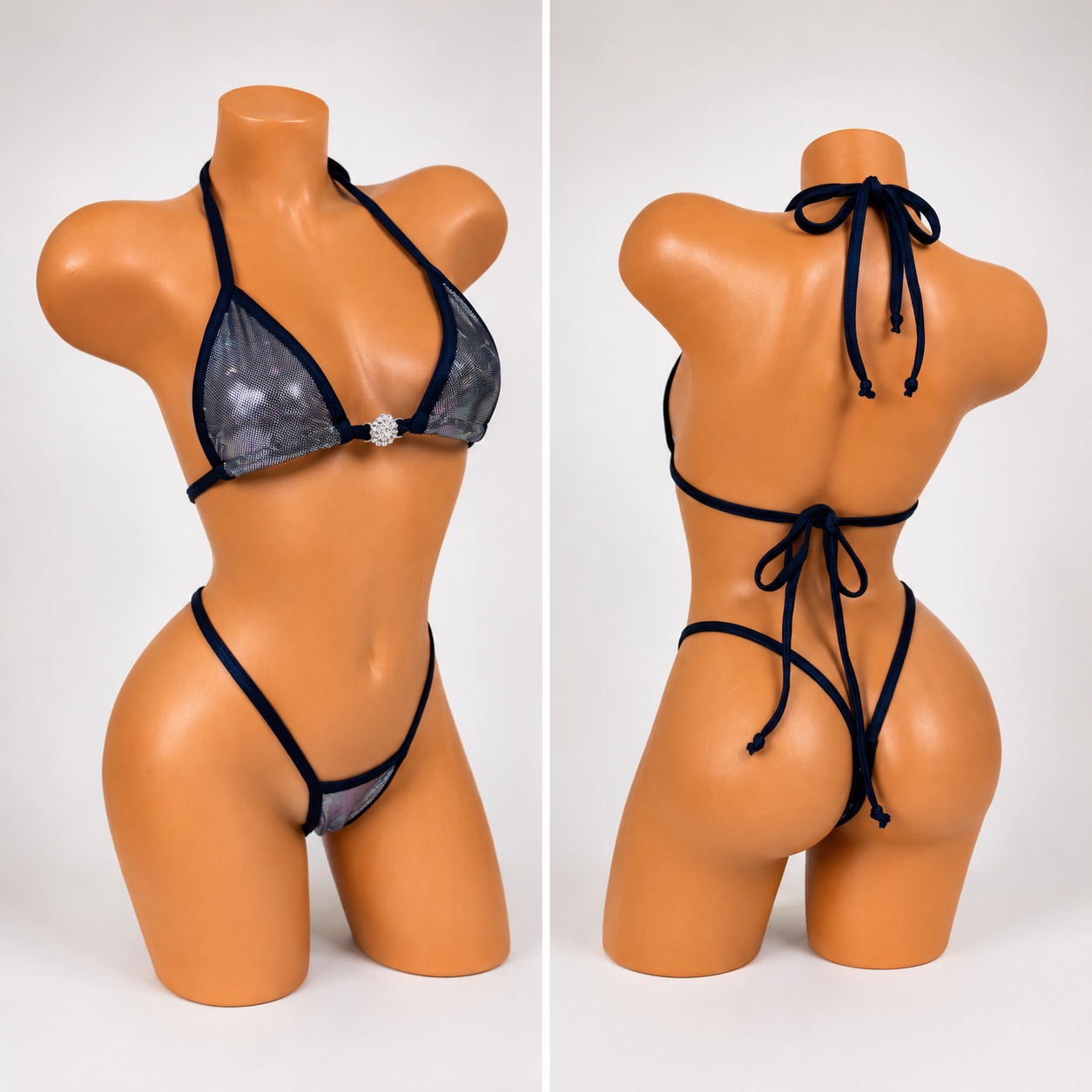 Star metallic g string