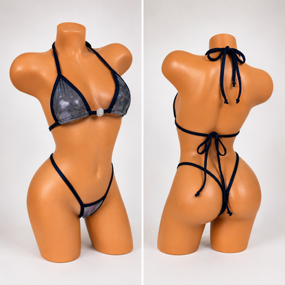 Star metallic g string