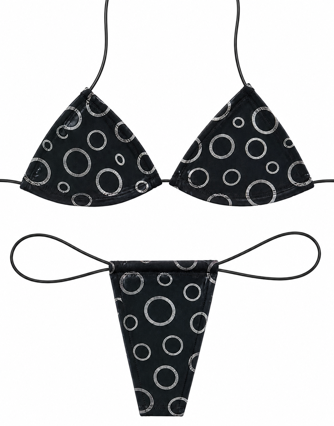 Micro String Black Bubbles