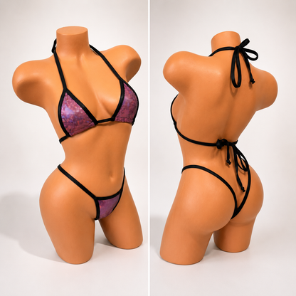 Maroon/Black G string