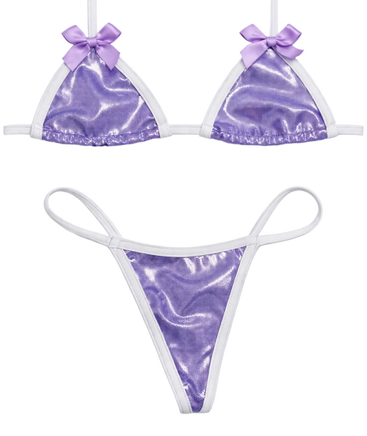Bows (white/purple)