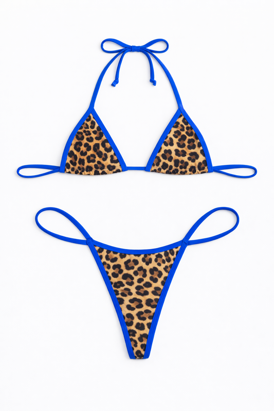 Blue animal g string