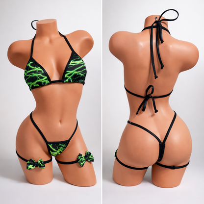 Neon lightning bikini (bows)