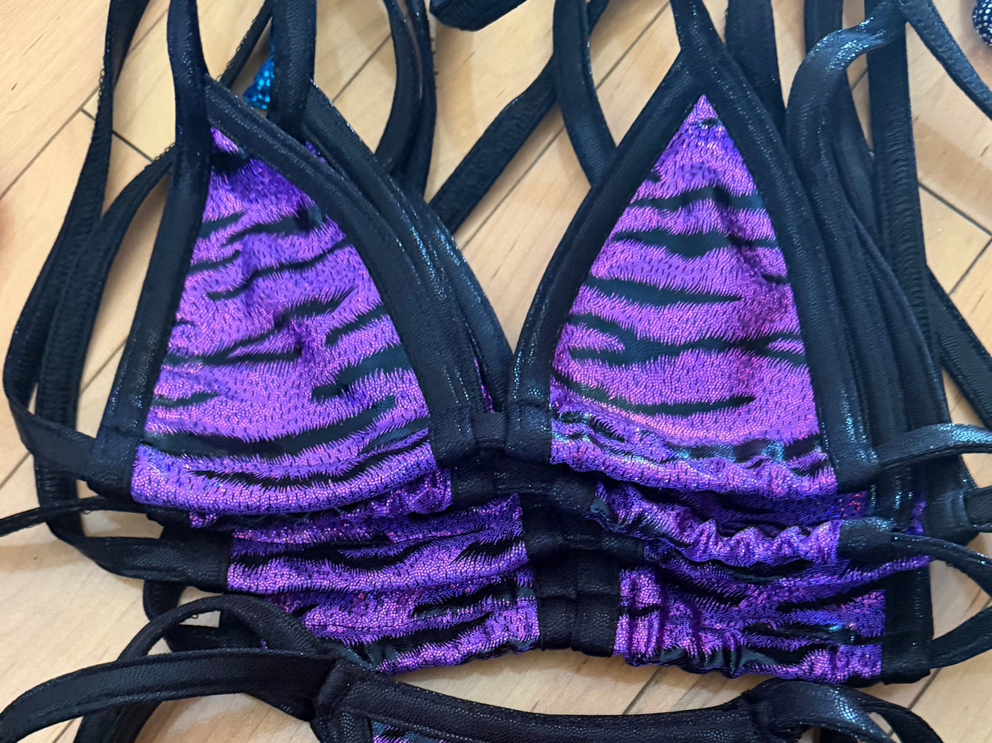 Purple Leopard G String