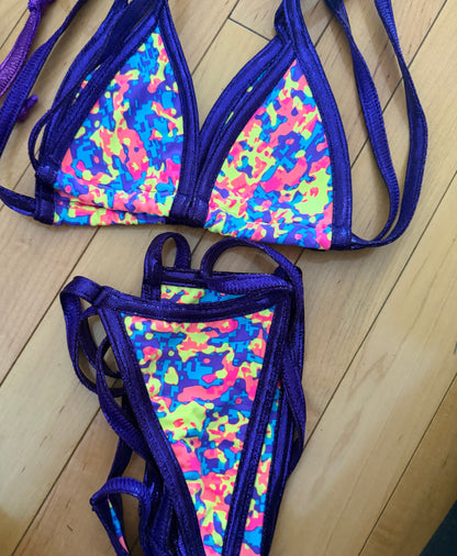Purple Abstract G string