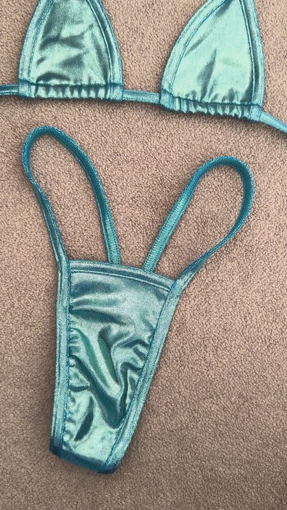 Solid blue g string