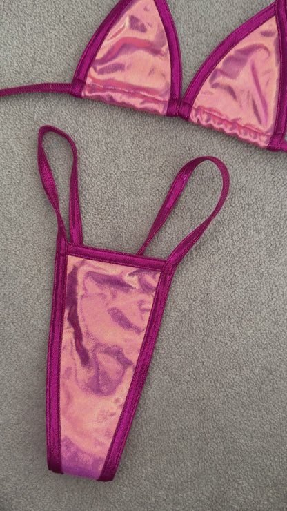 Pink/purple g string