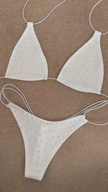 White Rhinestones