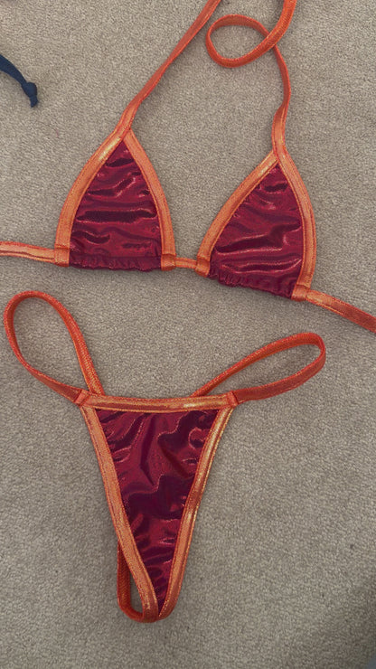 Maroon/Orange