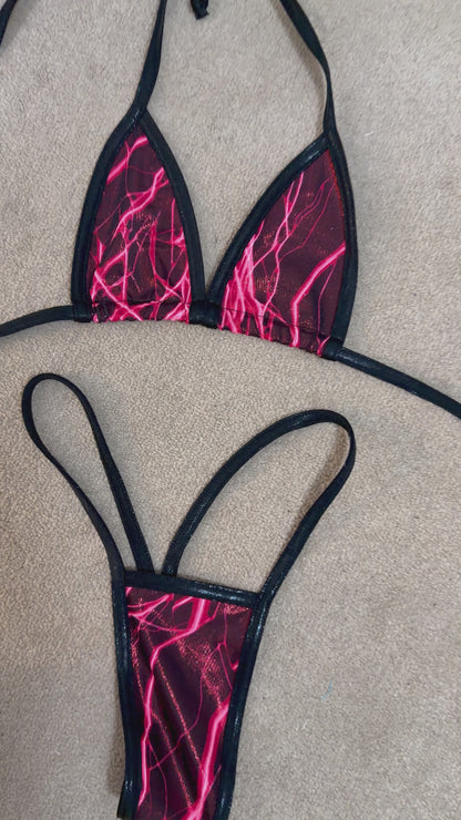 Red/Black electric bikini