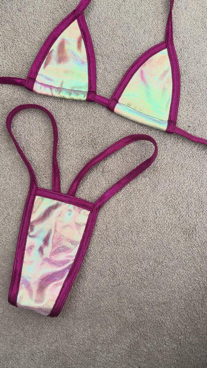 Iridescent g string