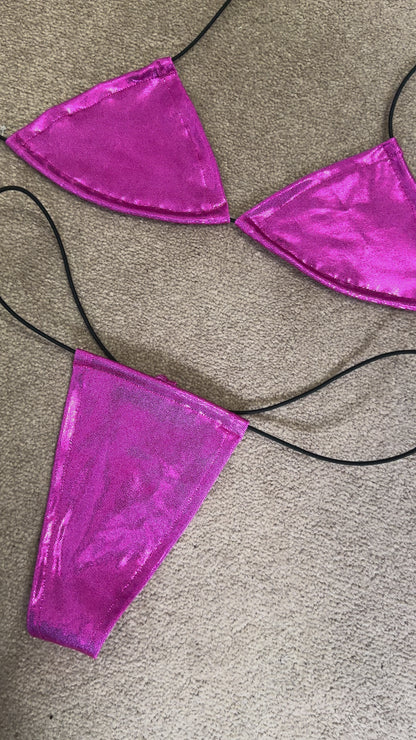 Micro string Berry Pink