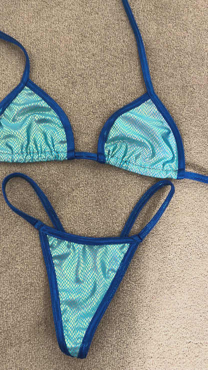Blue mermaid G string